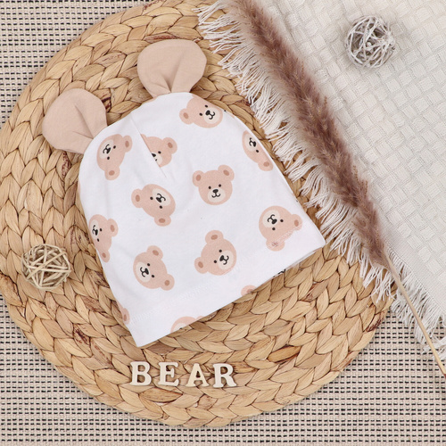 ABN-5367 Sweet Bears Czapka z bawełny organicznej Nini