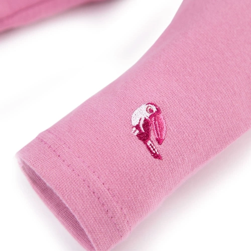 Nature Legginsy bawełniane dla dziewczynki Ewa Klucze - róż