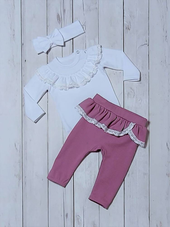 Eliza Spodnie niemowlęce Bambarillo wrzos