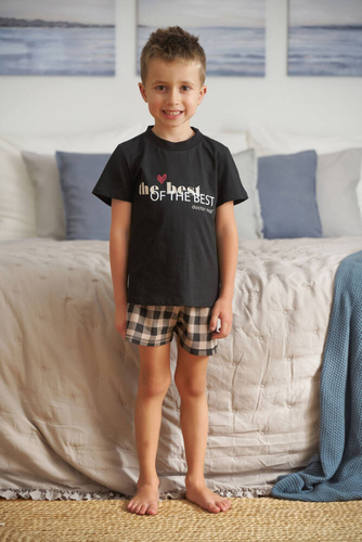 5343 "The best" Piżama dziecięca Unisex Doctor Nap - black