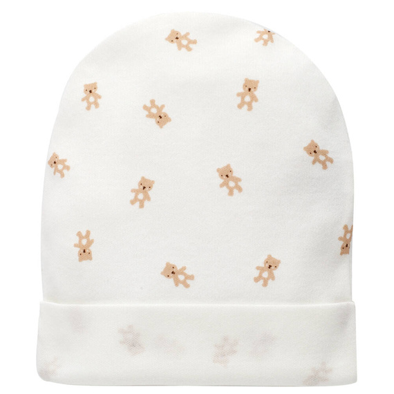 Lovely Day Czapka niemowlęca Pinokio - ecru misie