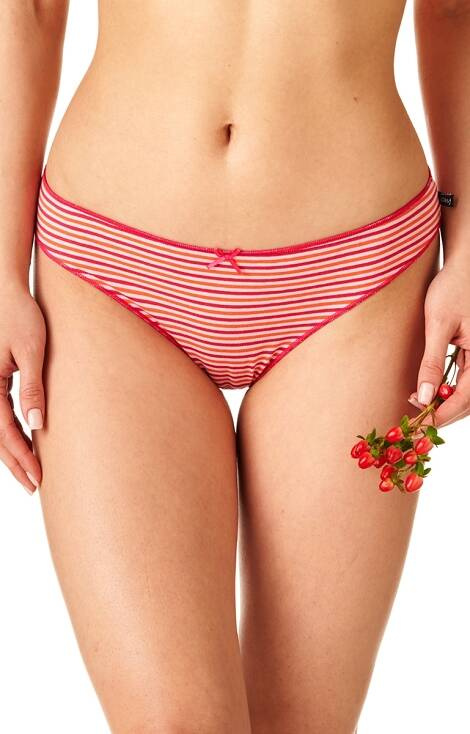 LPR 331 B22 A'2 Figi damskie 2-pak Key różowy-pomarańczowy