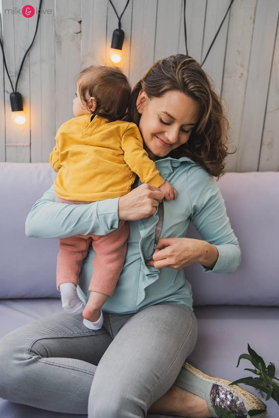 Milky Waves bluzka do karmienia Milk&Love beżowy