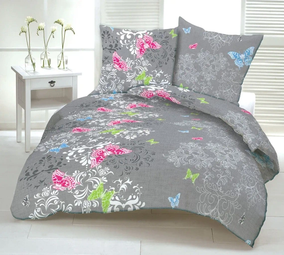 732a Pościel z kory motylki Karo szary