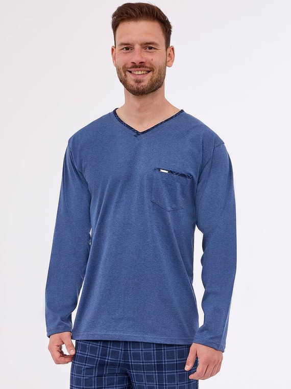 122/261 Clark Piżama męska Cornette granatowy