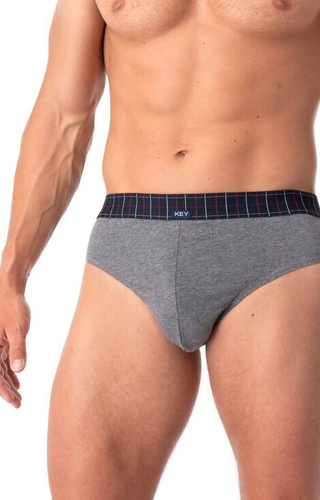 MPP 407 B25 Slipy męskie 2-pak Key - granatowy-szary