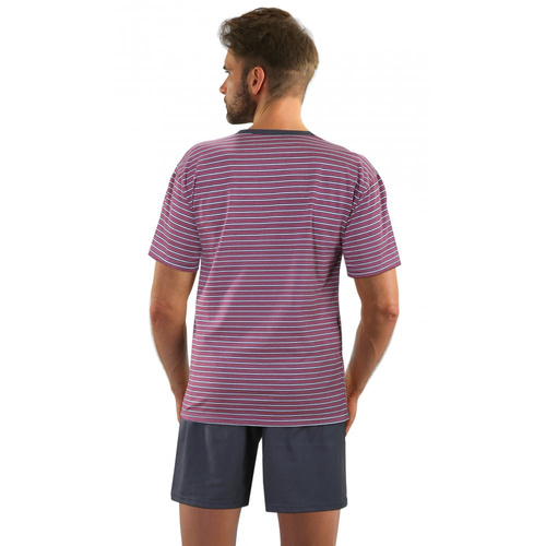 05 Piżama Męska w paski Sesto Senso - K67E