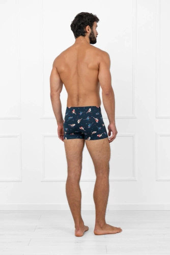 Remiz Bokserki męskie Italian Fashion – bawełna, elastan, kolorowy wzór