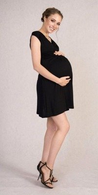 256 Sukienka bez rękawków MIRACLE- czarna