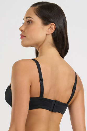 391 Biustonosz Bandeau Nero Spiman Bardotka Usztywniany Odpinane Ramiączka