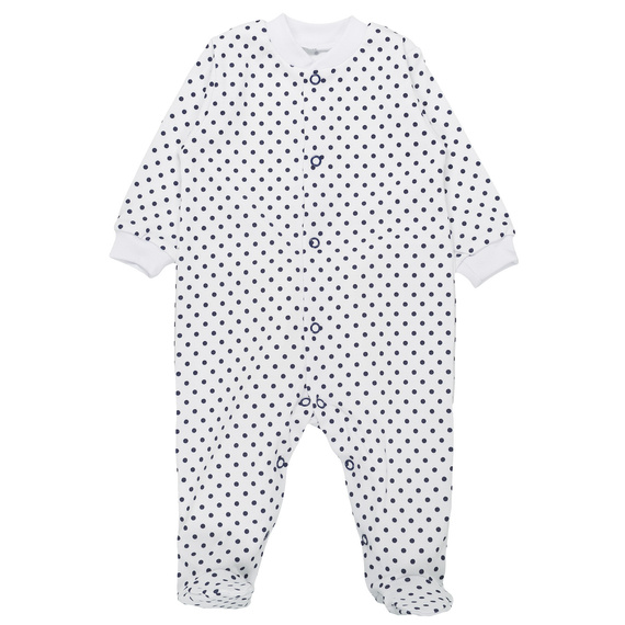 Groszki pajacyk niemowlęcy Martex granatowy 