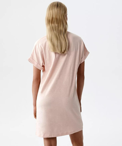 Atlantic NLD-002 Koszula nocna bawełniana 100% T-shirt brzoskwiniowa 