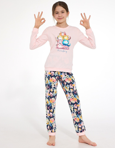 Piżama Dziewczęca Cornette Young Girl 592/210 Friendship 100% Bawełna