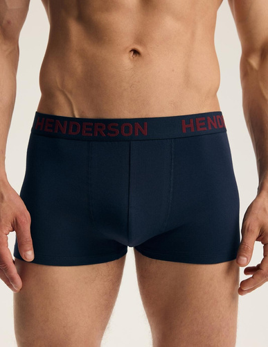 Bokserki Męskie Henderson 46101 Fawn 2-Pak Bawełniane z Szeroką Gumą Logo