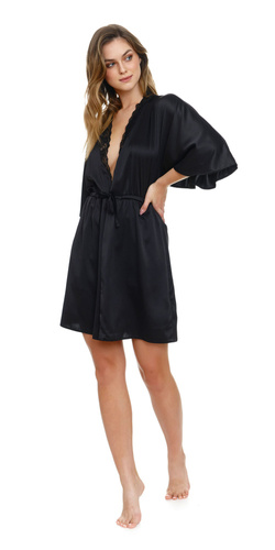 5102 Szlafrok Doctor Nap - black