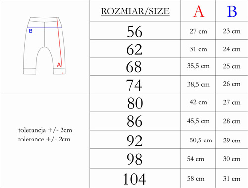 214015 Muki Spodnie niemowlęce Nicol