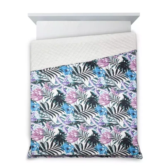 Malibu narzuta dekoracyjna liście Design91 wrzosowy