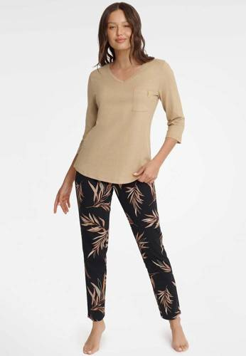 40928 Garden Piżama Damska Henderson -beżowy