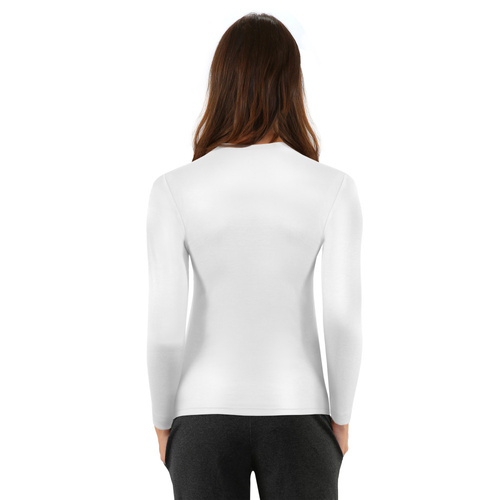 Clara Bluzka damska długi rękaw Sesto Senzo biały