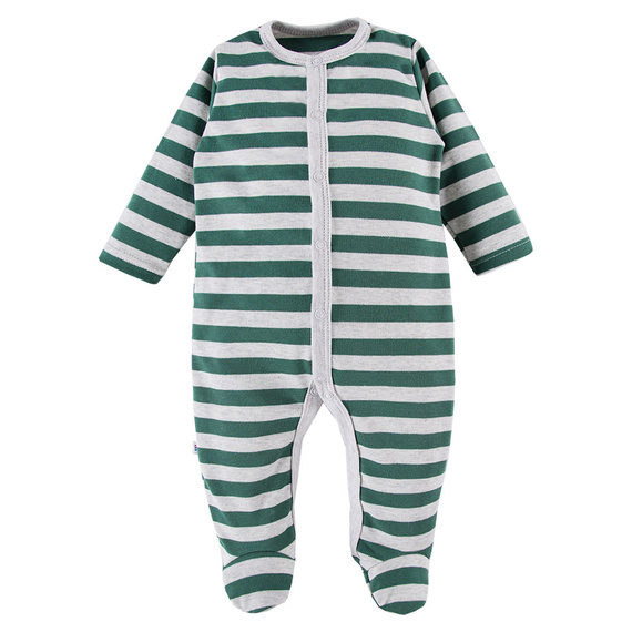 Ancymon Pajac niemowlęcy 2-pak Eevi - szary/zielony