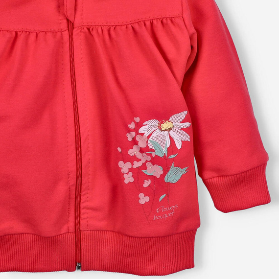 Łąka Bluza dresowa z bawełny organicznej Nini różowy