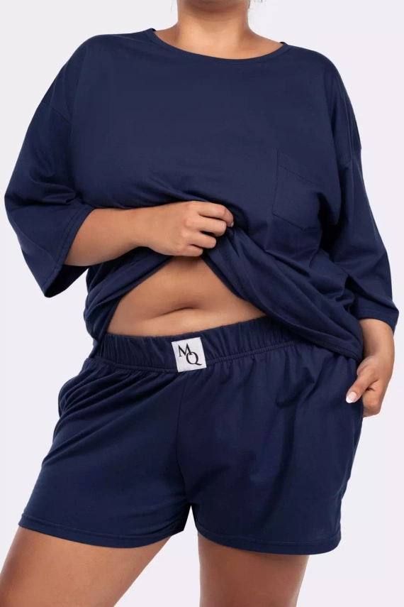 Joy shortsleeve Piżama damska Mona navy