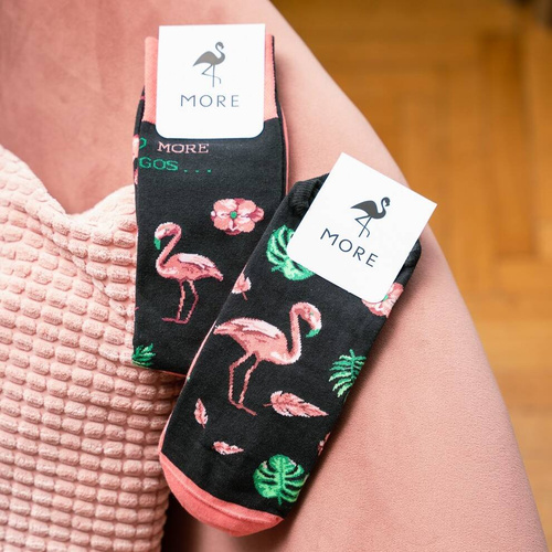 009 Skarpety Stopki Asymetryczne męskie More - 010 grafitowy