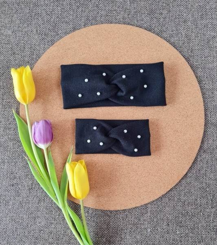 16DC Opaska dla dziewczynki Marija - czarny