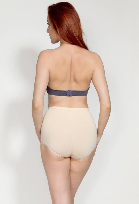 Lara Wysoka Figi Damskie MITEX beżowy