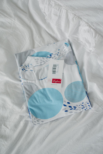 860 Amelia Koszula nocna De Lafense – krótki rękaw, miękka wiskoza - turkus