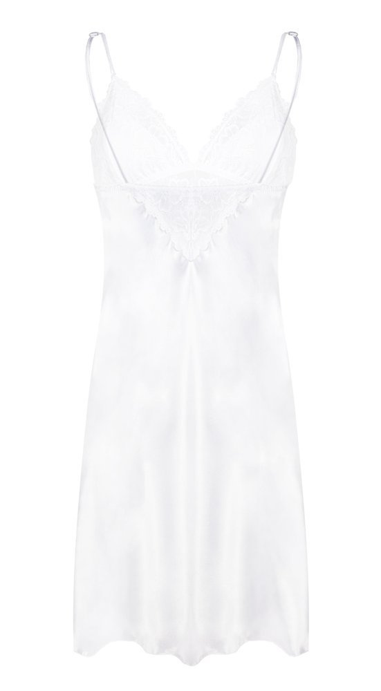 Alice Halka satynowa koszulka damska DKaren - biała 