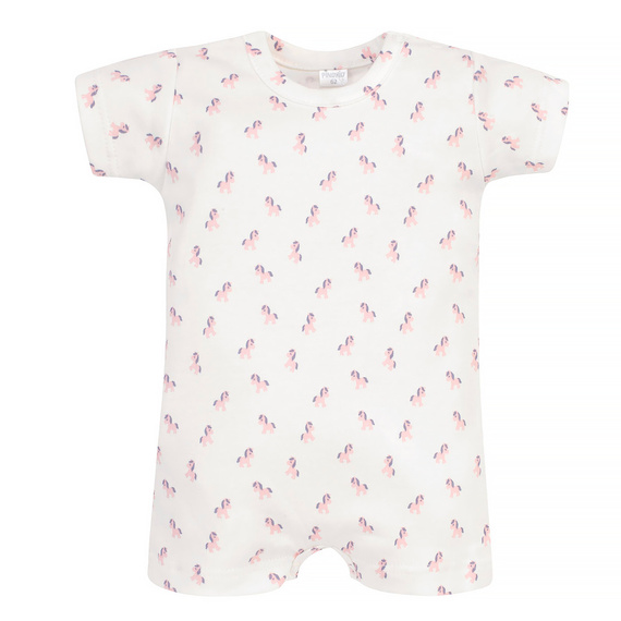 Lovely Day Rampers niemowlęcy Pinokio - ecru koniki