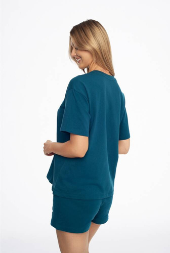 41314 Abstract Piżama Damska Henderson -turkusowy