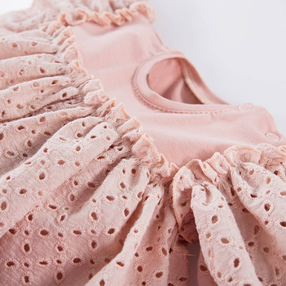 Daisy Sukienka z krótkim rękawem Eevi - jasny róż