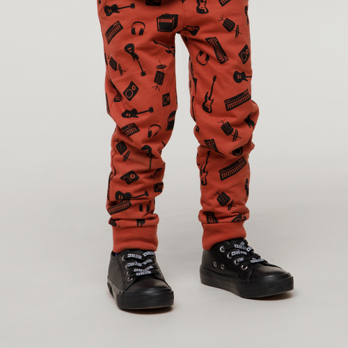 Lets Rock Leginsy dla chłopca Pinokio - czerwony