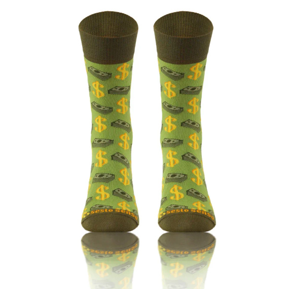 Dolary Skarpety długie finest cotton dwie różne Sesto Senso oliwka