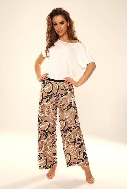 Gladys Piżama Damska First Lady Eldar -beżowy złoty