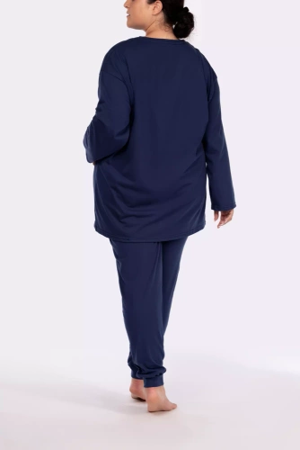 Homie longsleeve Piżama damska Mona navy