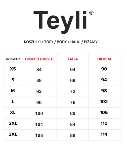 2702 Rocca Koszula Nocna Siateczkowa Teyli - czarna