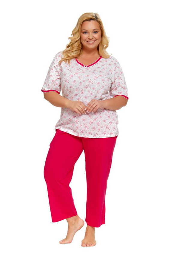5290 Piżama Damska Plus Size Doctor Nap - viva magenta
