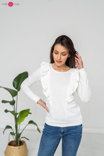 Milky Waves bluzka do karmienia Milk&Love kremowobiały