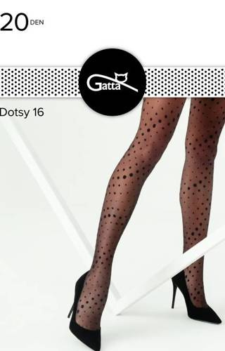 Dotsy wz.16 Rajstopy 20 den Gatta - nero