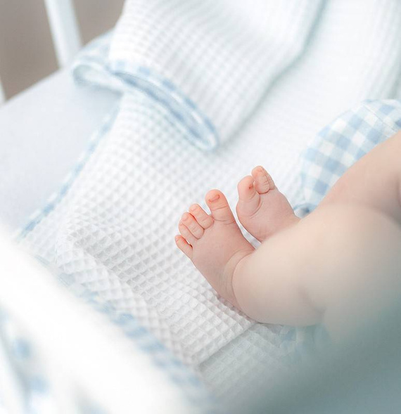 Beth Kocyk Niemowlęcy Sensis - biały-niebieski