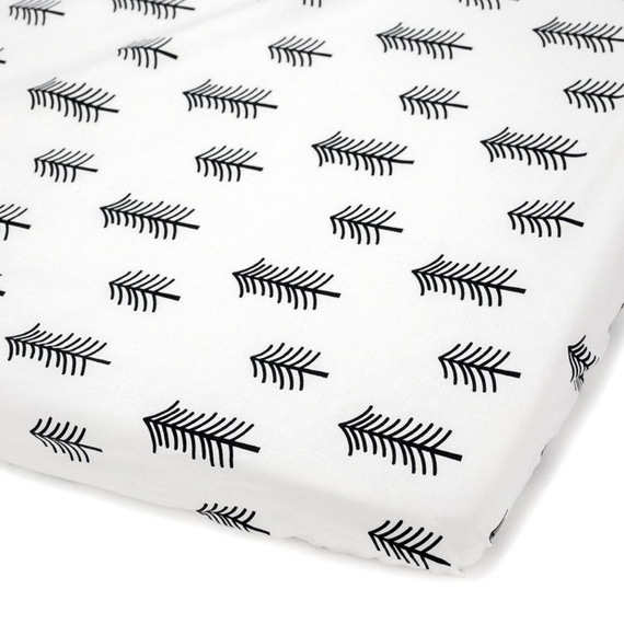 Prześcieradło z gumką Woodland- Makaszka