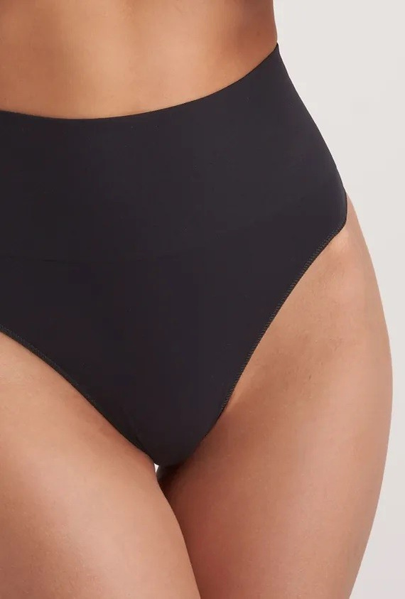 Stringi korygujące Sensual Skin Correct 41046 – bezszwowe, modelujące - czarny