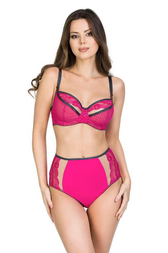 19111 Dots Figi damskie wysokie Mediolano różowy