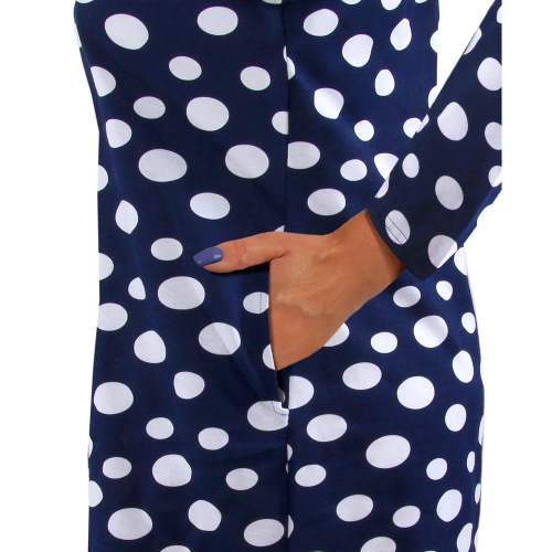 2077/09 Koszula nocna rękaw 3/4 Sesto Senso granatowy