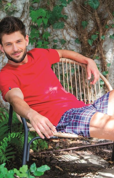 MNS 453 Piżama Męska Key - czerwona