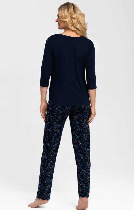 Aretha Piżama Damska Babella- granatowa