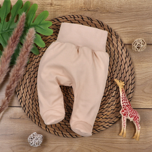 ABN-5330/BEZ Półśpiochy z bawełny organicznej Nini beżowy